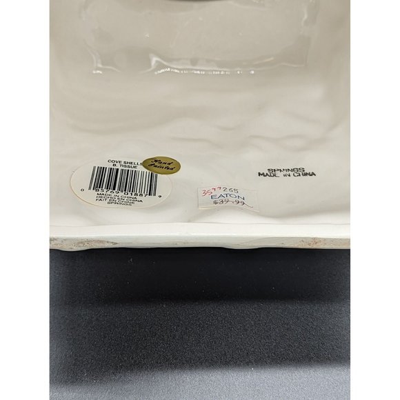 Vintage Sea Shells Ceramic Hand Painted Tissue Cover Decor Seaside Beach - Picture 15 of 15